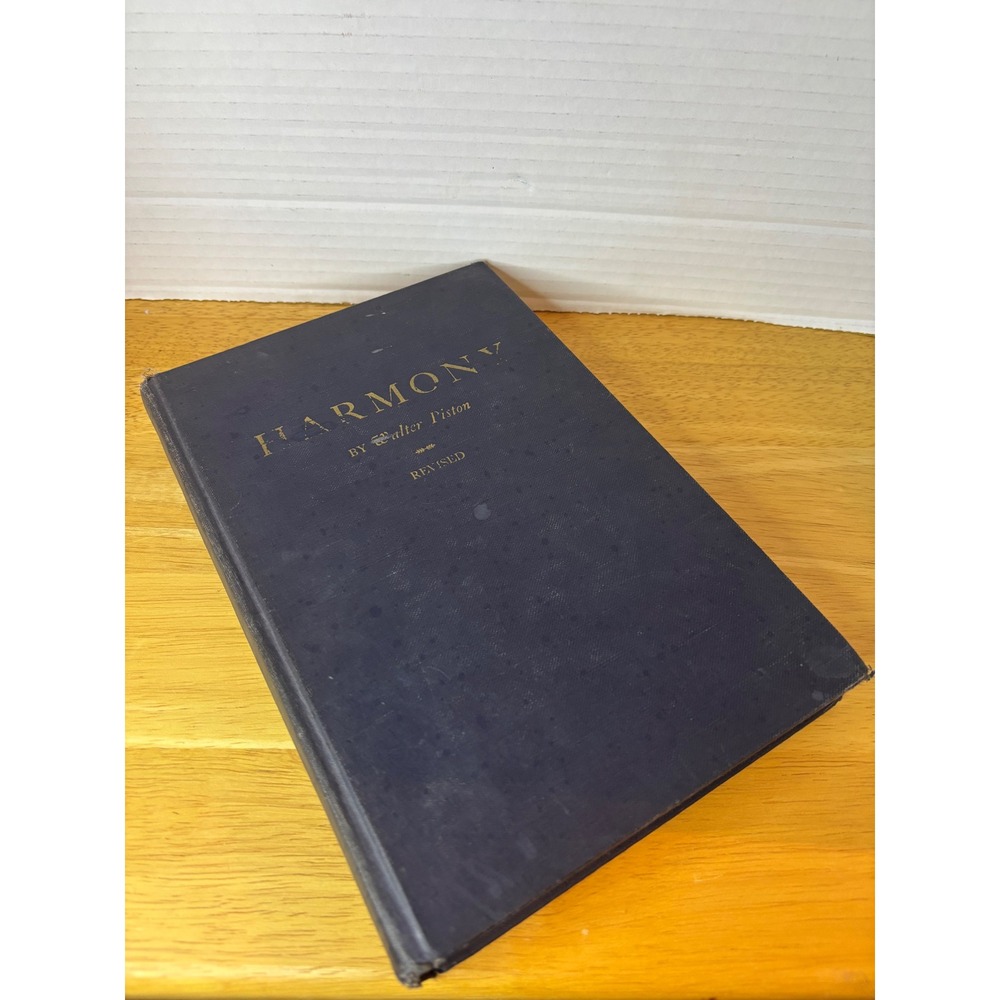 Harmony by Walter Piston Revised Edition 1948 Music Theory Hardcover Textbook